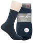 Preview: 3 Paar Herren Diabetiker Socken ohne Gummi, blau-meliert