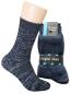 Preview: 4 Paar Jeans Socken 100% Baumwolle, Blaumeliert