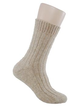 Preview: 2 Paar Alpaka Socken Wollsocken mit Alpaka Wolle beige