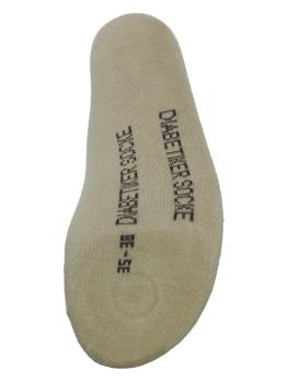 Preview: 3 Paar Damen Diabetiker Socken, beige