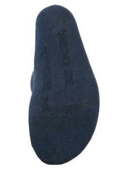 Preview: 3 Paar Damen Diabetiker Socken ohne Gummi, blau-meliert