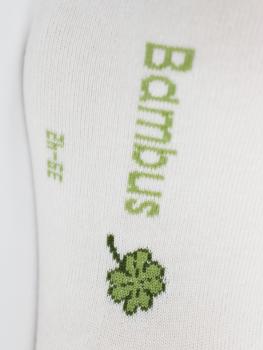 Preview: 3 Paar MH Viskose Bambus Sneaker Socken Unisex, Weiss, ansicht Sohle