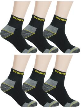 6 Paar Arbeitssocken Kurz Work Venenfreundlich & Robust