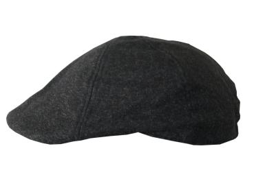 Gatsby Cap Schiebermütze Flatcap, Anthrazit