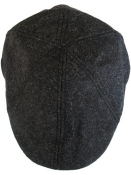 Gatsby Cap Schiebermütze Flatcap, Anthrazit detail 01