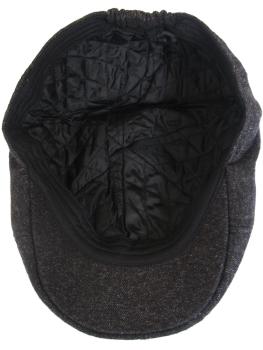 Gatsby Cap Schiebermütze Flatcap, Anthrazit detail 02