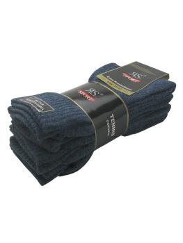 Preview: RS 4 Paar Sport Tennis Arbeits Socken Frotteefuß, Jeans-Melange, Detail