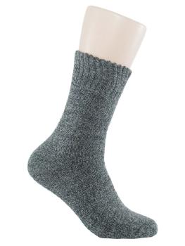 Preview: RS 2 Paar Herren Socken Vollplüsch Softrand, grau
