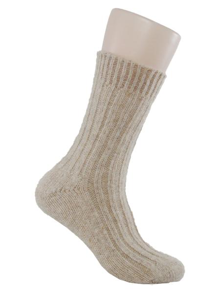 2 Paar Alpaka Socken Wollsocken mit Alpaka Wolle beige