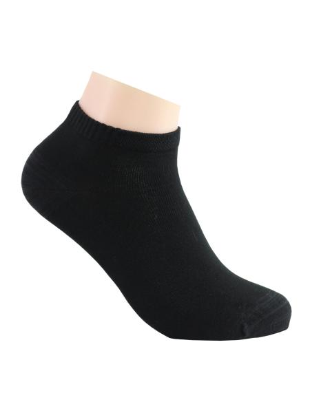3 Paar MH Viskose Bambus Sneaker Socken Unisex, Schwarz, Dekofuss