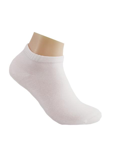 3 Paar MH Viskose Bambus Sneaker Socken Unisex, Weiss uf Dekofuss