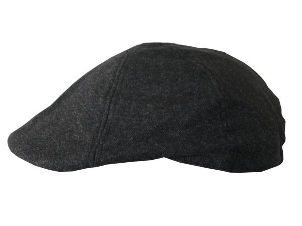 Gatsby Cap Schiebermütze Flatcap, Anthrazit