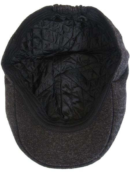 Gatsby Cap Schiebermütze Flatcap, Anthrazit detail 02