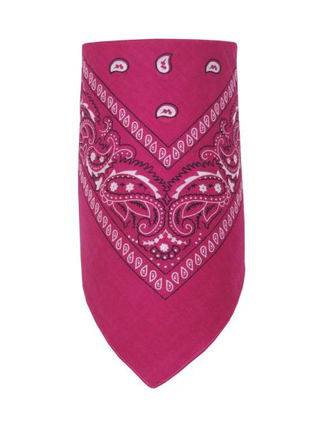 Bandana Nickytuch Paisley Muster reine Baumwolle, Pink