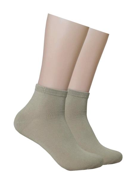 RS 3 Paar Viskose Bambus Kurz Socken Komfortbund Unisex, Beige